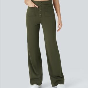 HALARA Olive Wide Leg Pants